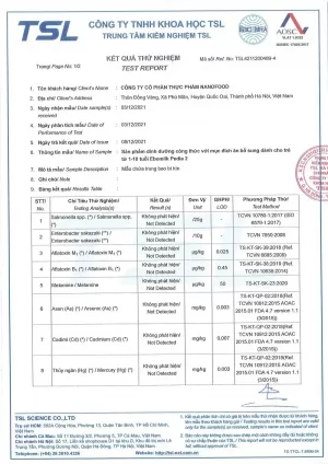 Kiểm nghiệm sữa Ebomilk Pedia
