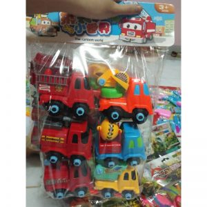 Bộ 6 xe công trình tháo lắp ráp