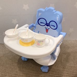 Ghế ăn dặm gấp gọn đa năng hình con mèo