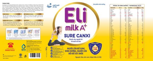 Sữa Eli Sure Canxi (Dành cho người từ 18 tuổi trở lên)